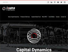 Tablet Screenshot of capitaldynamics.com.sg