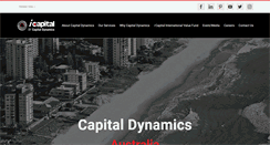 Desktop Screenshot of capitaldynamics.com.au